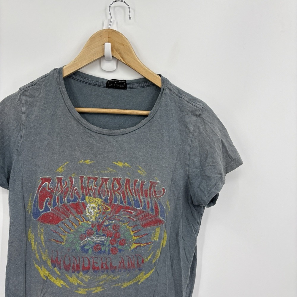 Mother The Lil Goodie Goodie Tee Small Cropped T-Shirt Cotton Wonderland Retro - Picture 3 of 9